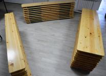 zestaw mebli ogrodowych - ławy i stoły