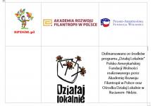 Loga Działaj lokalnie, SPDiM.pl , Akademia Rozwoju Filantropii w Polsce, Polsko - Amerykańska fundacja Wolności.